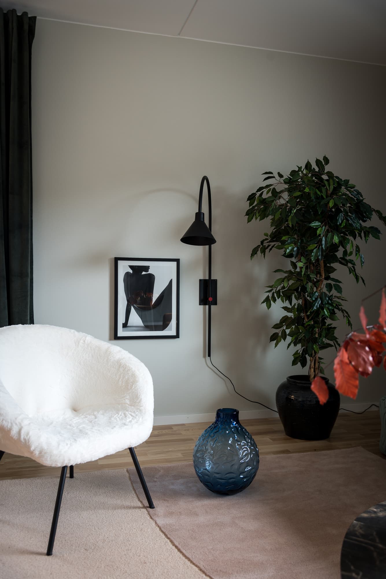 Loungestol Theodore, Hvit – bilde 4